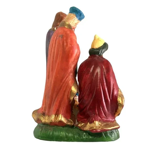 Porcelain Multicolor Nativity Scene 4” Republic Import Co Christmas Collection - Picture 9 of 10